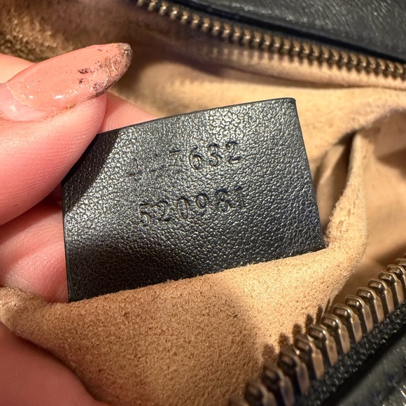 Gucci Black Quilted Leather GG Chain Crossbody Bag - Picture 7 of 15